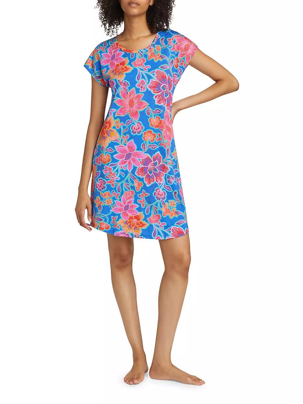 Daniela Floral Cotton-Blend Sleep Dress Product Image