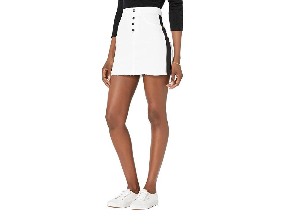 HUE Tonal Tuxedo Denim Skirt Women's Skirt product image