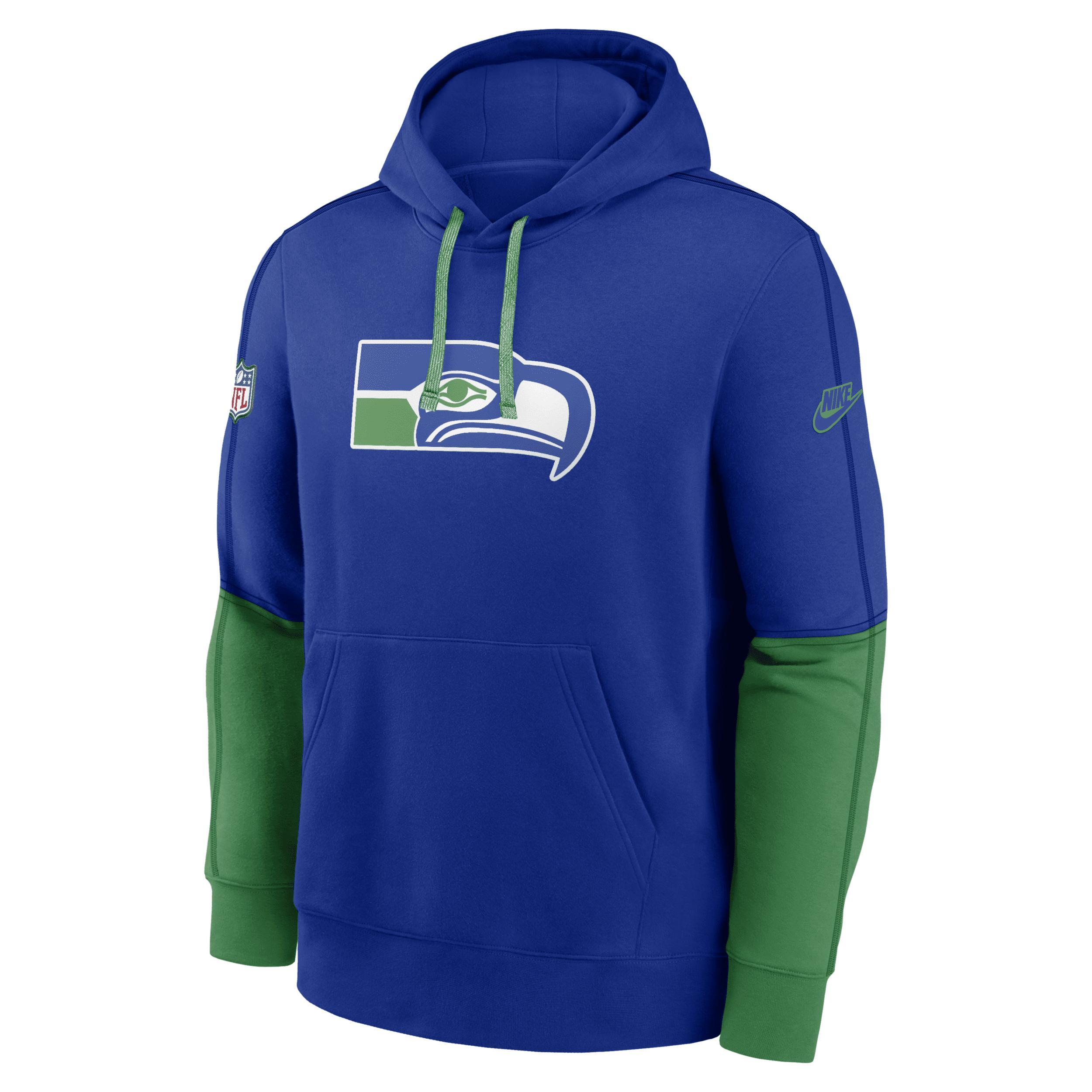 Seattle Seahawks Logo Team Issue Club Men's Nike NFL Pullover Hoodie Product Image