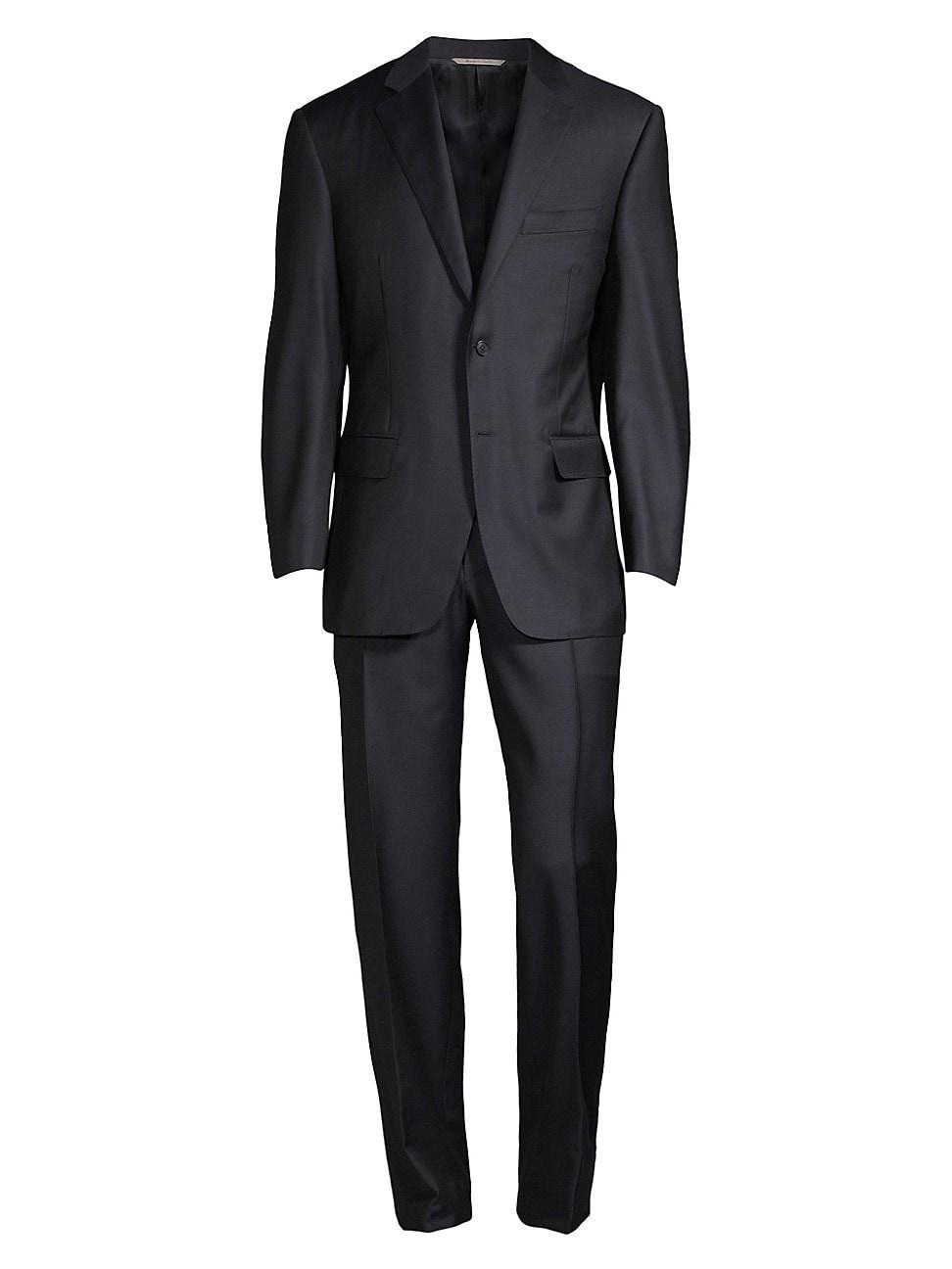 Mens Wool Two-Button Suit Product Image