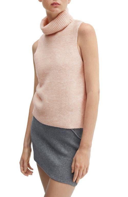 MANGO - Turtleneck knit top pastel pinkWomen Product Image