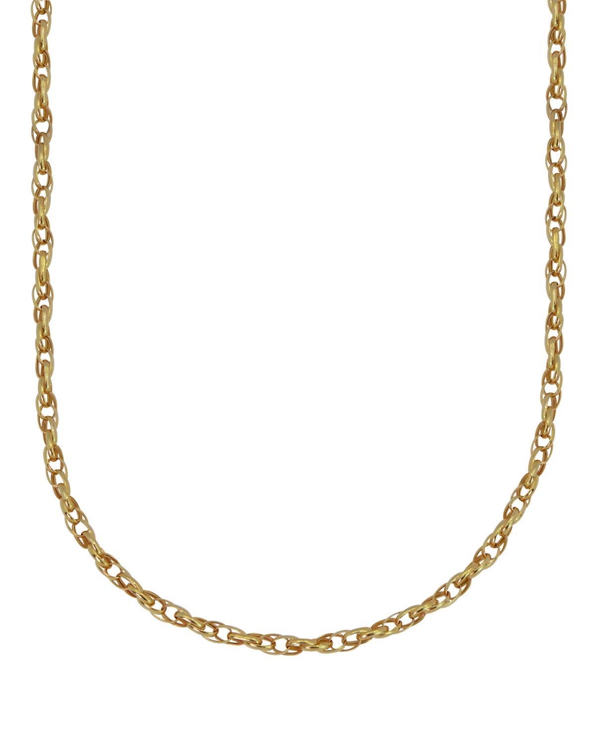 Double Rolo Link 18 Chain Necklace (1.9mm) in 18k Gold Product Image