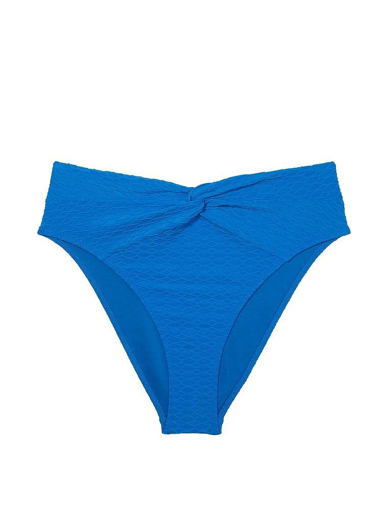 Mix & Match High-Waist Twist Cheeky Bikini Bottom Product Image