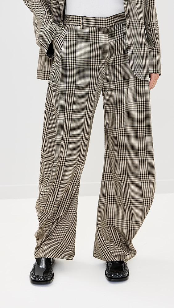 Acne Studios Plaid Summer Suit Trousers | Shopbop Product Image