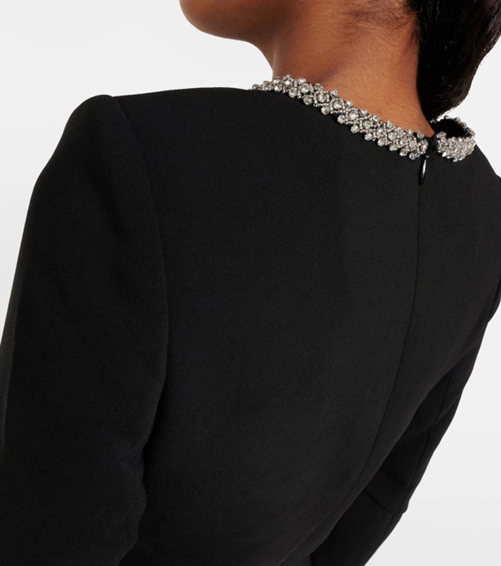 Crepe Embellished Top In Black Product Image