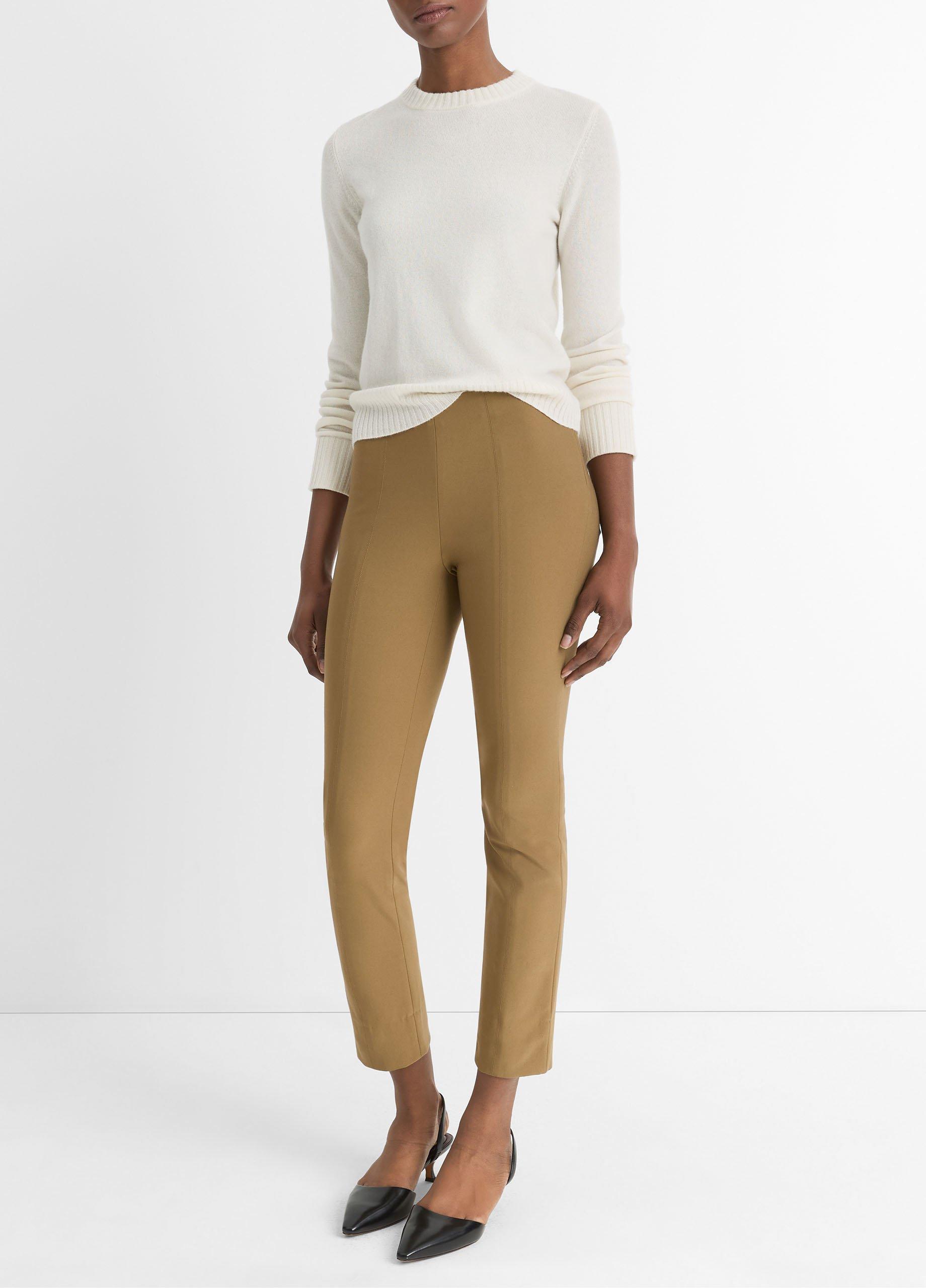 Italian Cotton-Blend Stitch-Front Seam Legging Product Image