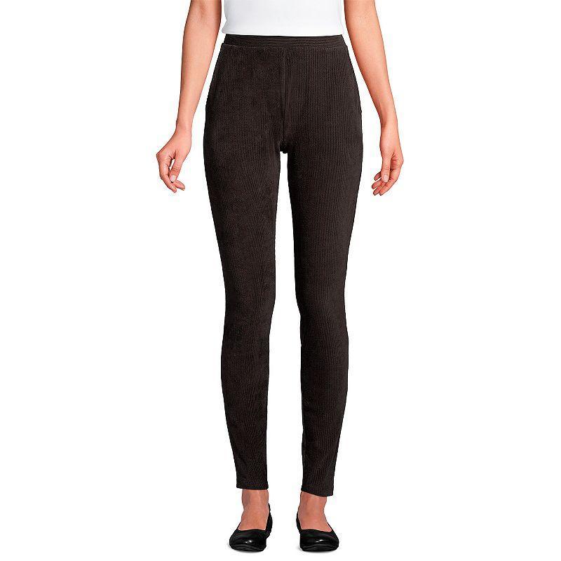 Womens Lands End Sport High-Rise Corduroy Leggings Product Image