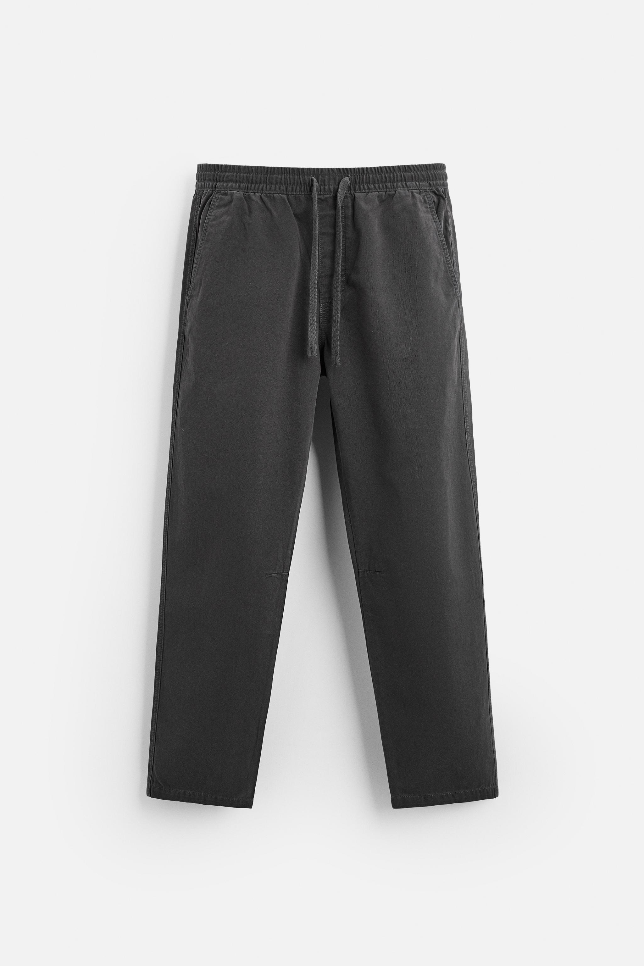 WASHED JOGGER WAIST PANTS Product Image