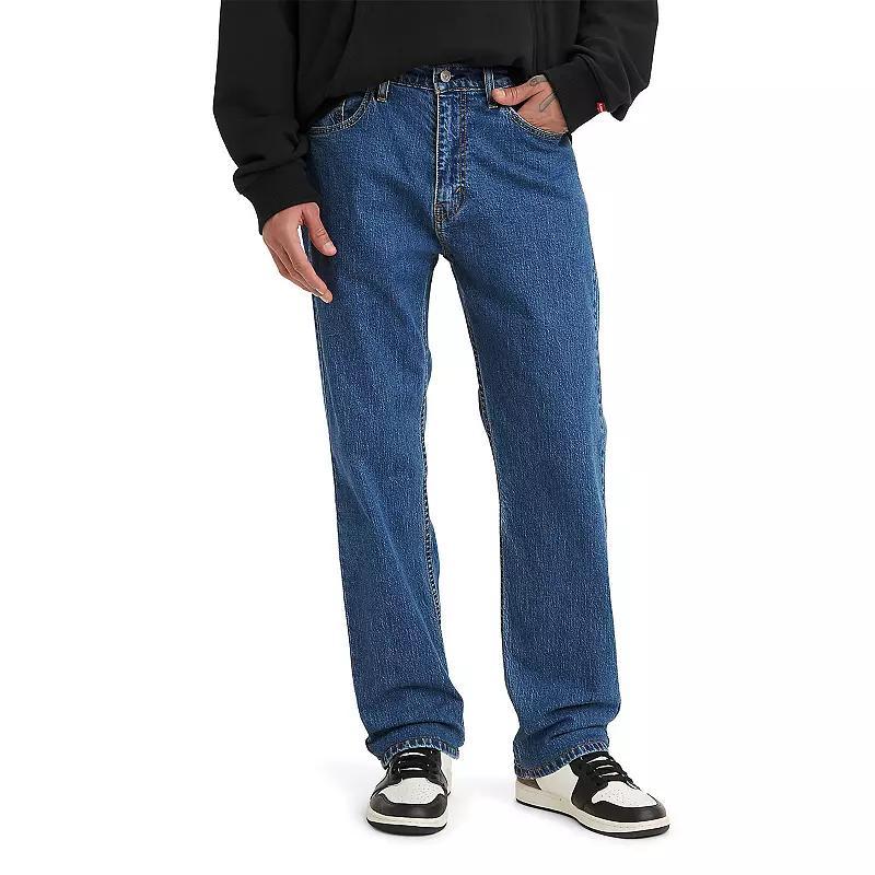 Levis Mens 505 Regular Fit Straight Jeans Denim 32x30 Product Image