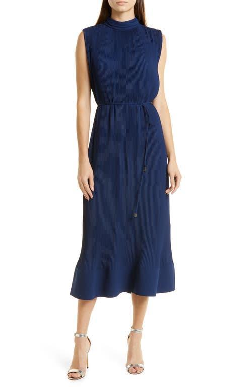 Milly Milina Micropleat Sleeveless Dress Product Image