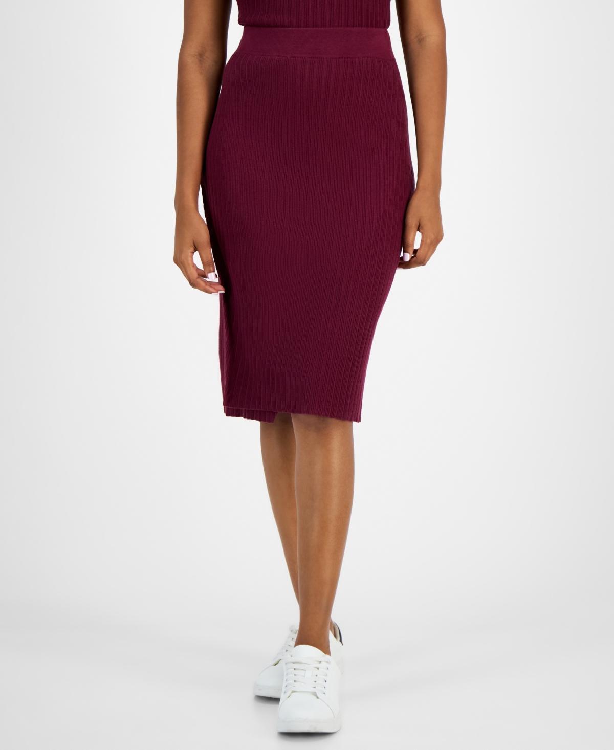 Bar Iii Womens Ribbed Pull-On Pencil Skirt, Created for Macys product image