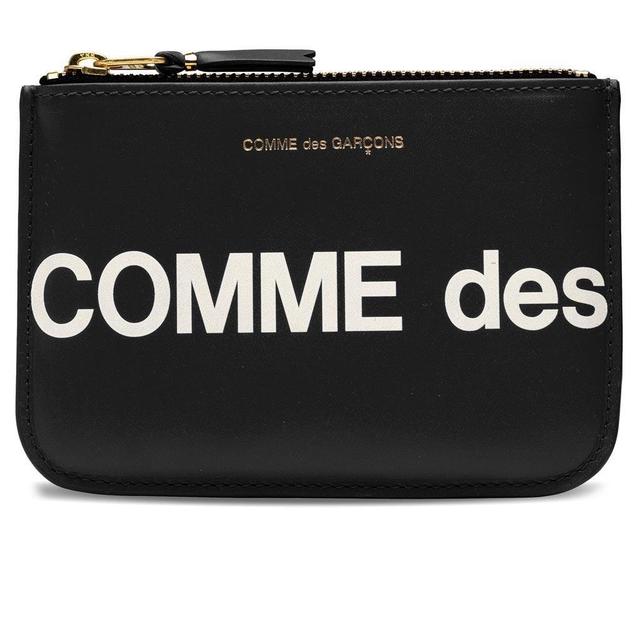 Comme des Garcons Huge Logo Wallet - Black Male Product Image