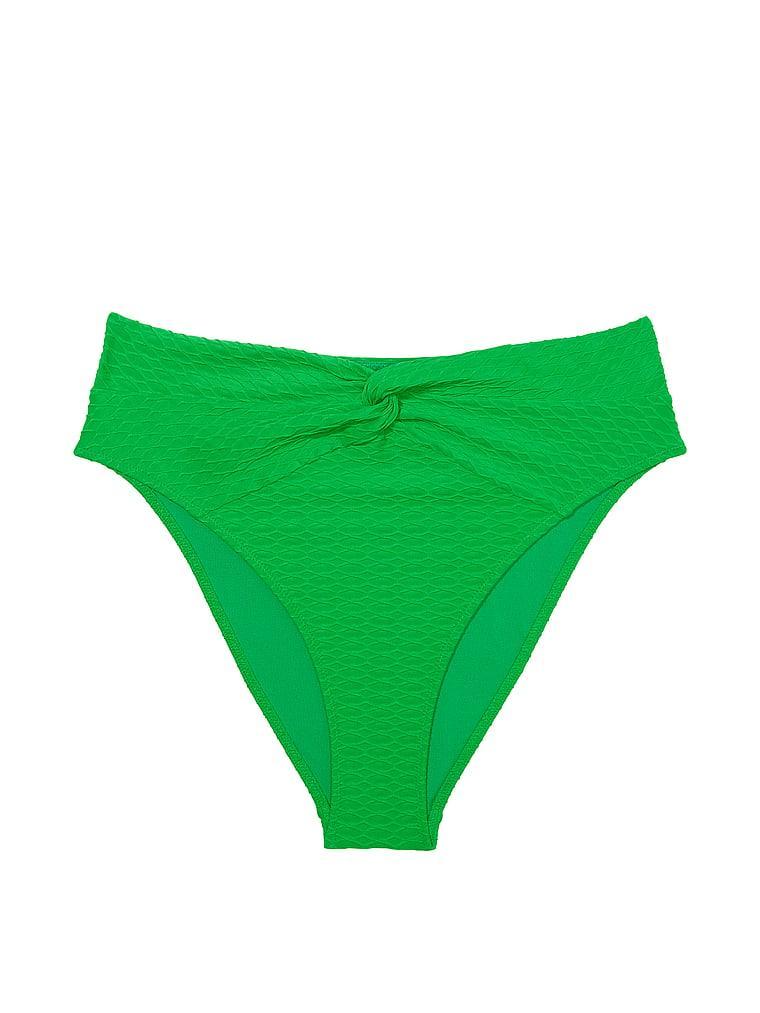 Mix & Match High-Waist Twist Cheeky Bikini Bottom Product Image