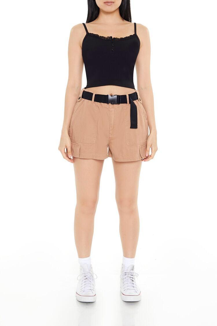 Release Buckle Cargo Shorts | Forever 21 Product Image