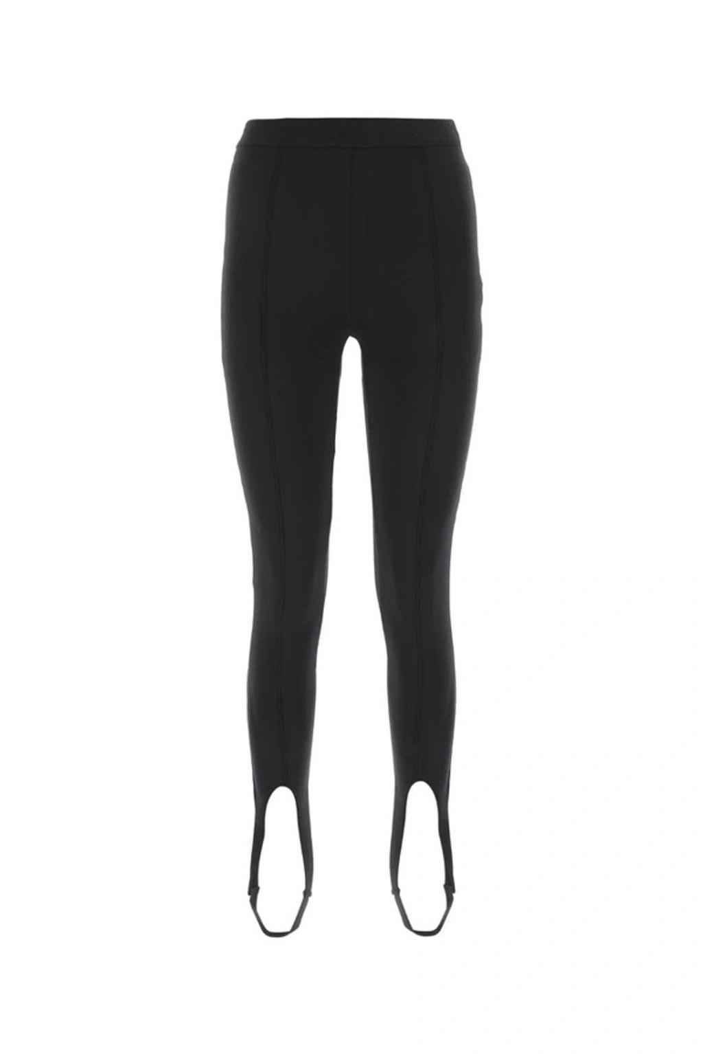 SAINT LAURENT Black Stretch-twill Stirrup Leggings Product Image