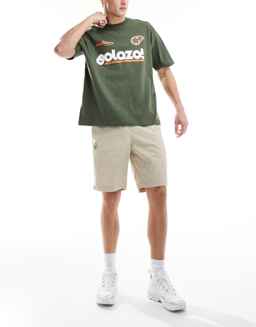 Aape By A Bathing Ape nylon shorts in beige product image