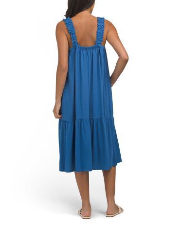 Ruched Strap Midi Dress for Women Product Image