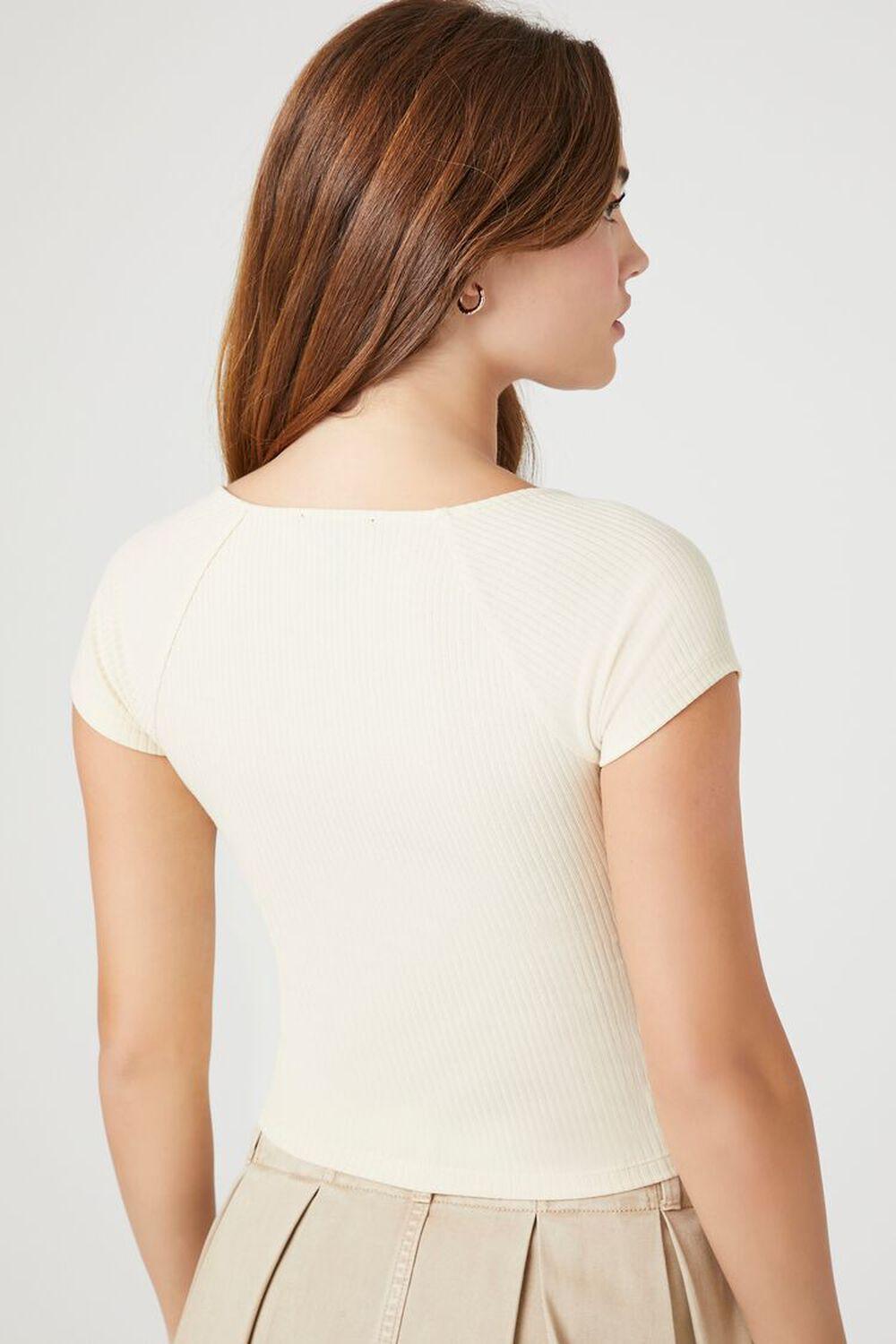 Cropped Rib-Knit Tee | Forever 21 Product Image