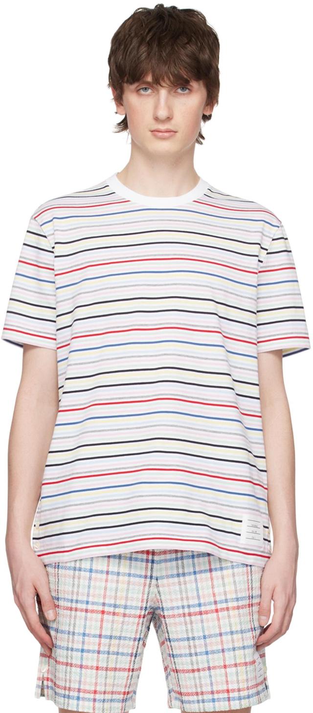 Striped Short-sleeve T-shirt In Multi-colour Product Image