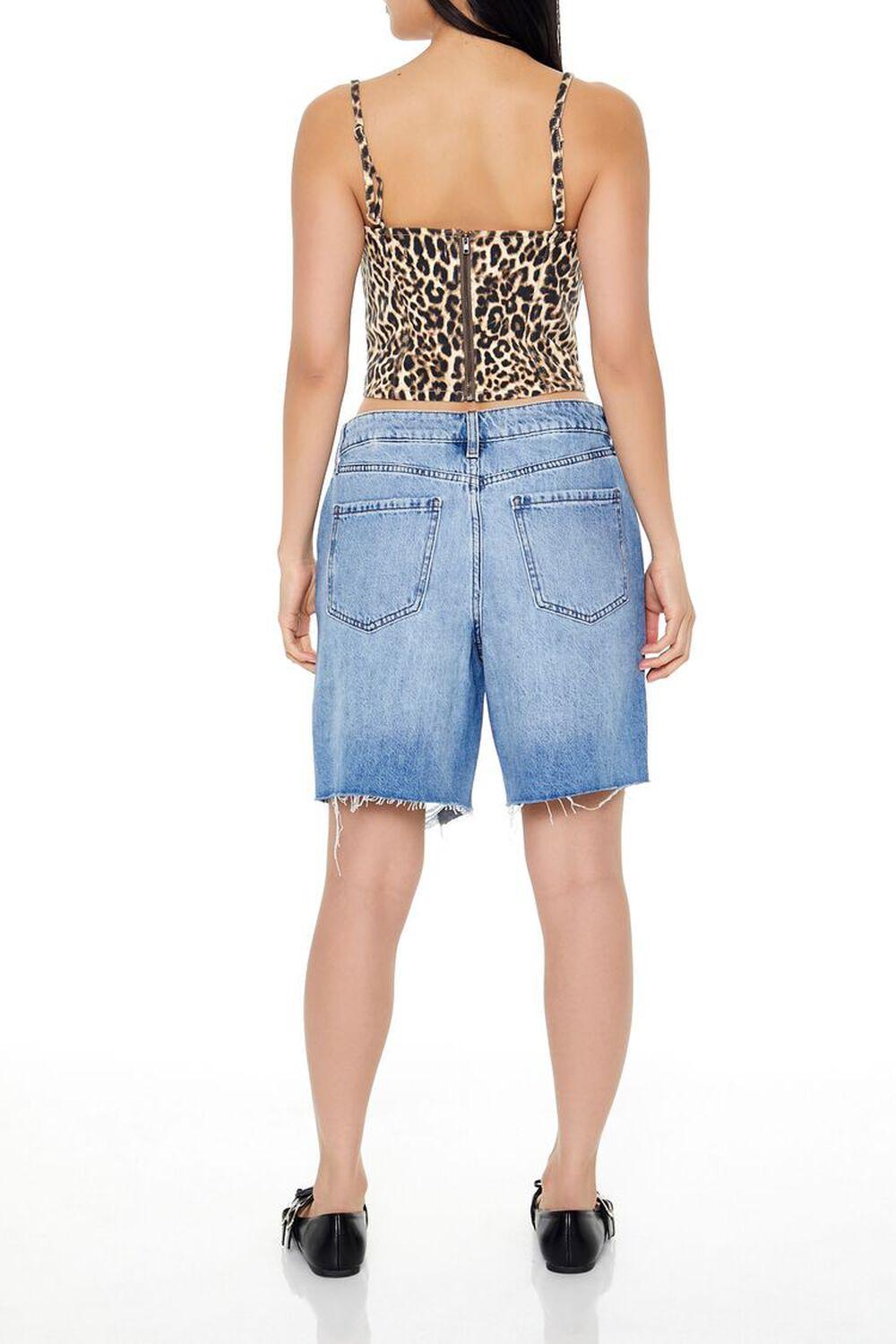 Distressed Denim Bermuda Shorts | Forever 21 Product Image