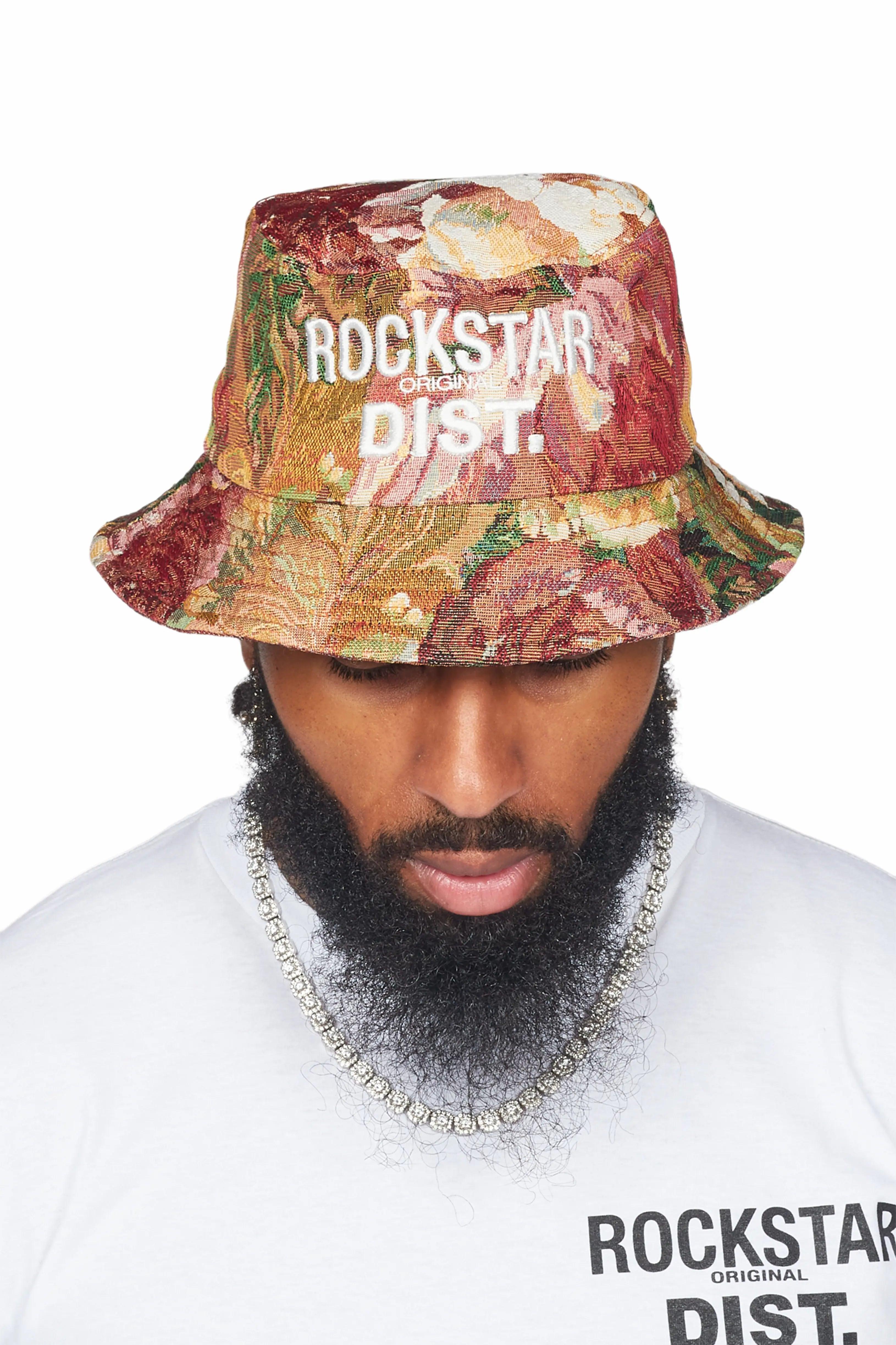 Teylor Black Tapestry Bucket Hat Male Product Image