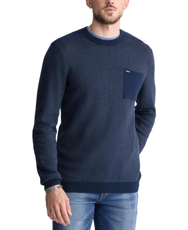 Buffalo David Bitton Mens William Striped Knit Pullover Crewneck Sweater Product Image