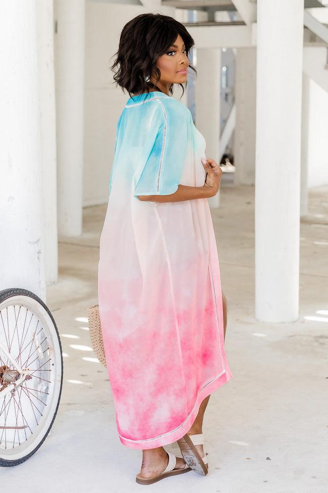 Better Than Before Multi Sunset Ombre Kimono FINAL SALE Product Image