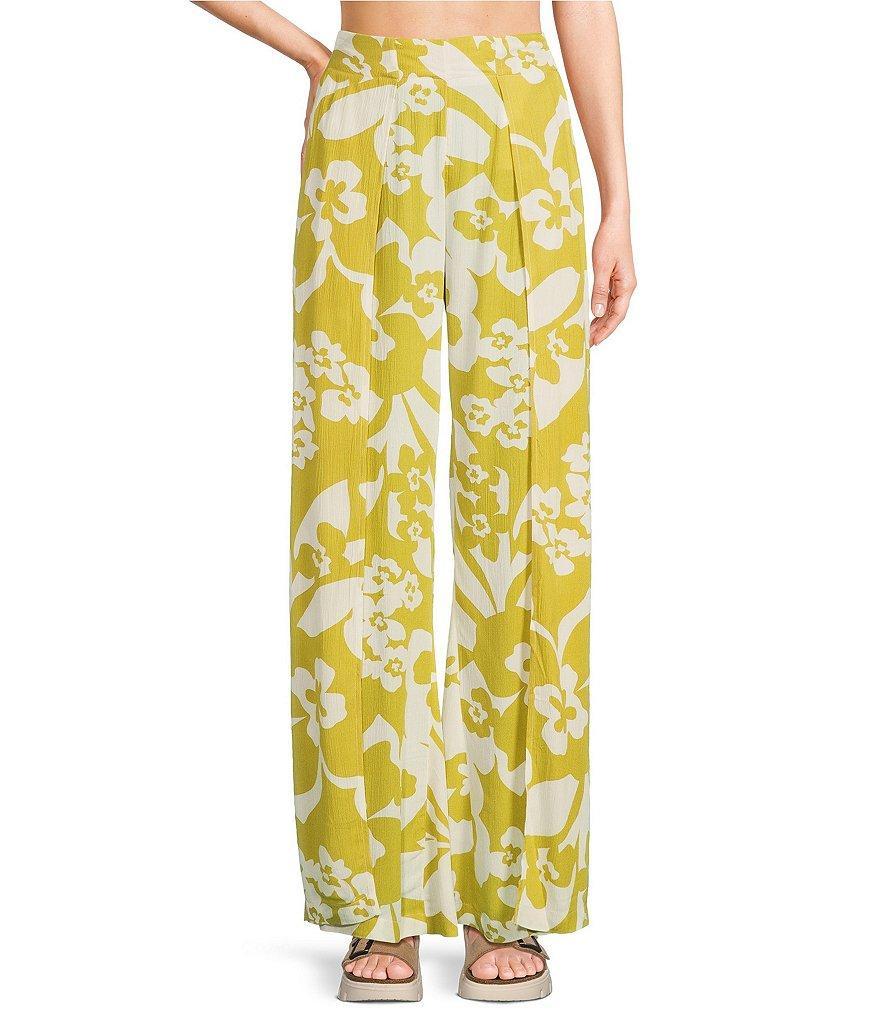 Billabong Split Spirit High Rise Tropical Floral Print Pants Product Image