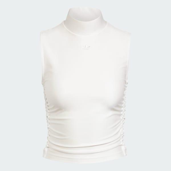 Ruched 3-Stripes Crop Top Product Image