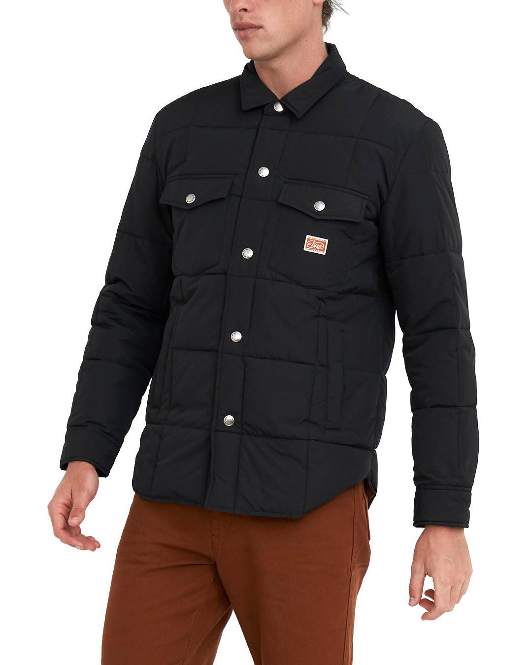 Maxwell Padded Overshirt - Black Product Image