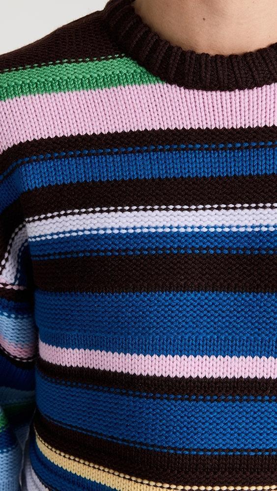 JW Anderson Multi Stripe Crew Neck Sweater | Shopbop Product Image