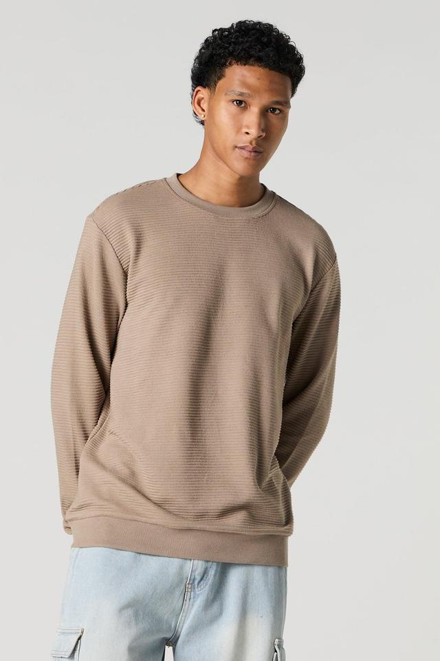 Ribbed Long Sleeve Top Male Product Image