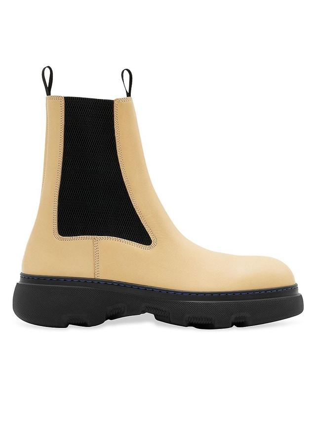 Mens Creeper Leather Chelsea Boots Product Image