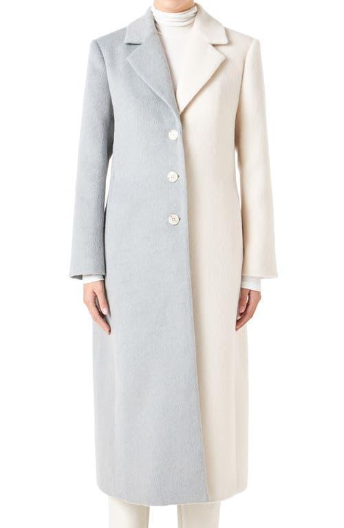 Womens Colorblock Maxi Coat Product Image