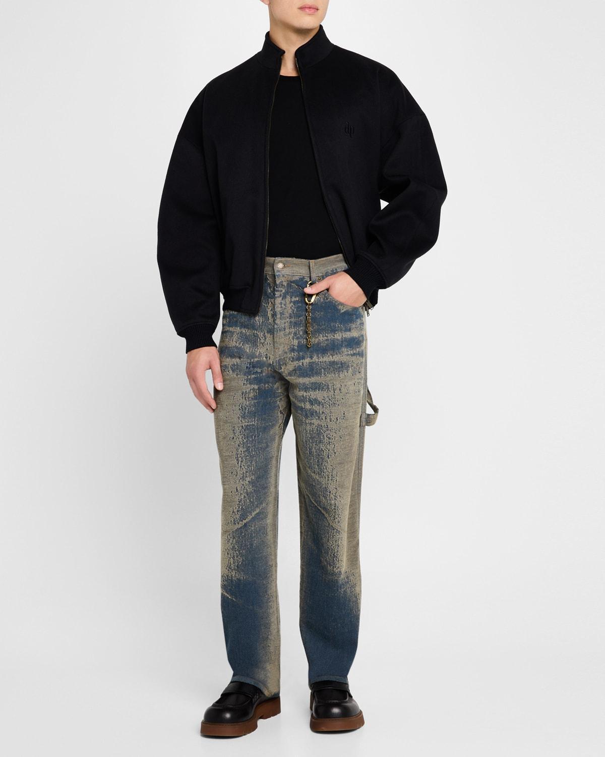 Men's John Jacquard Relaxed Worker Jeans Product Image