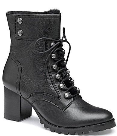 Johnston  Murphy Vivica Leather Lug Sole Lace-Up Cold Weather Booties product image