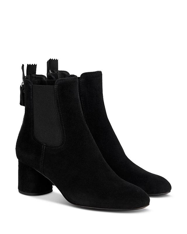 Agl Womens Lisette Almond Toe Mid Heel Stretch Booties Product Image