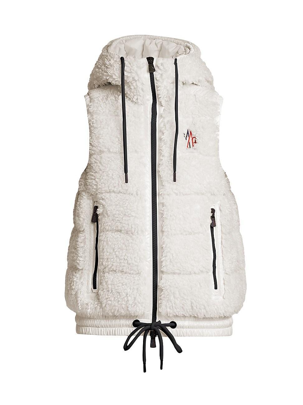 Moncler Grenoble Teddy Fleece Hooded Down Vest Product Image