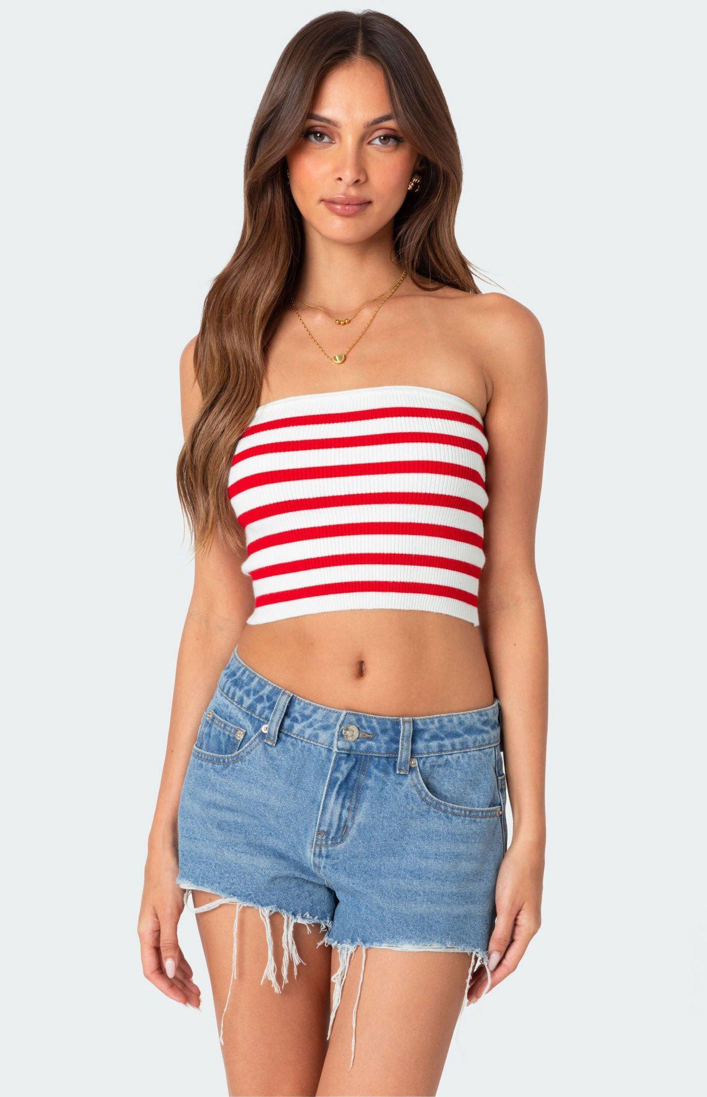 Edikted Women's Lexi Ribbed Tube Top Product Image