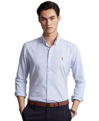 Polo Ralph Lauren Classic Fit Striped Stretch Long Sleeve Woven Shirt Product Image