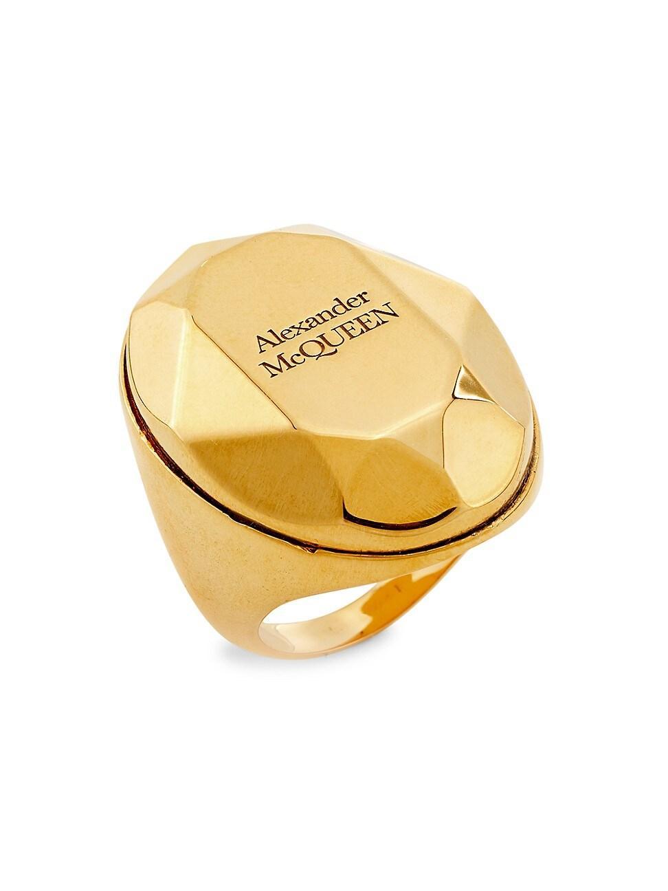 Womens Goldtone Faceted Ring Product Image