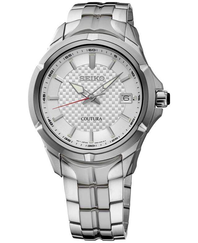 Seiko Mens Coutura Stainless Steel Bracelet Watch 41mm - Silver Product Image