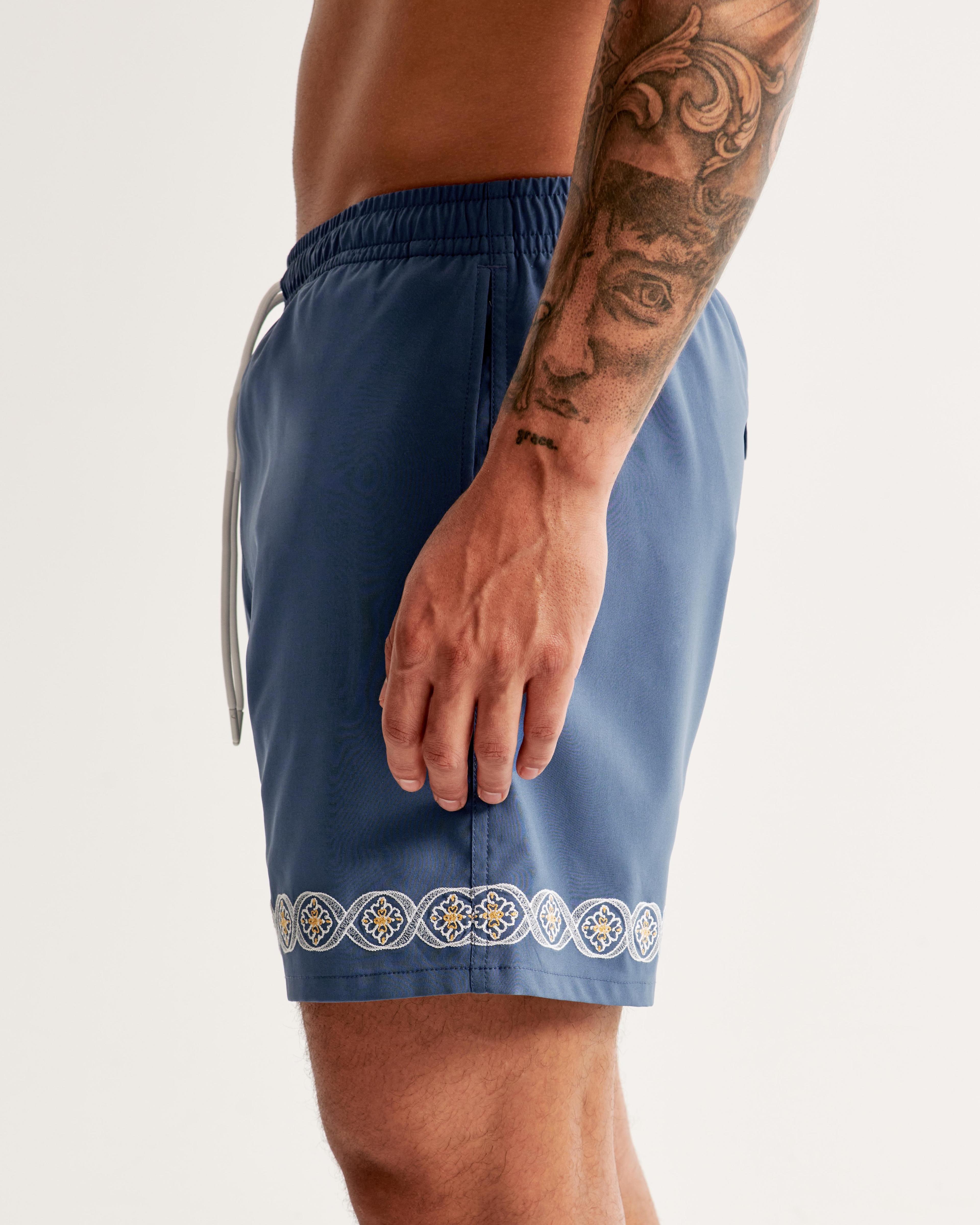 Pull-On Seersucker Swim Trunk Product Image