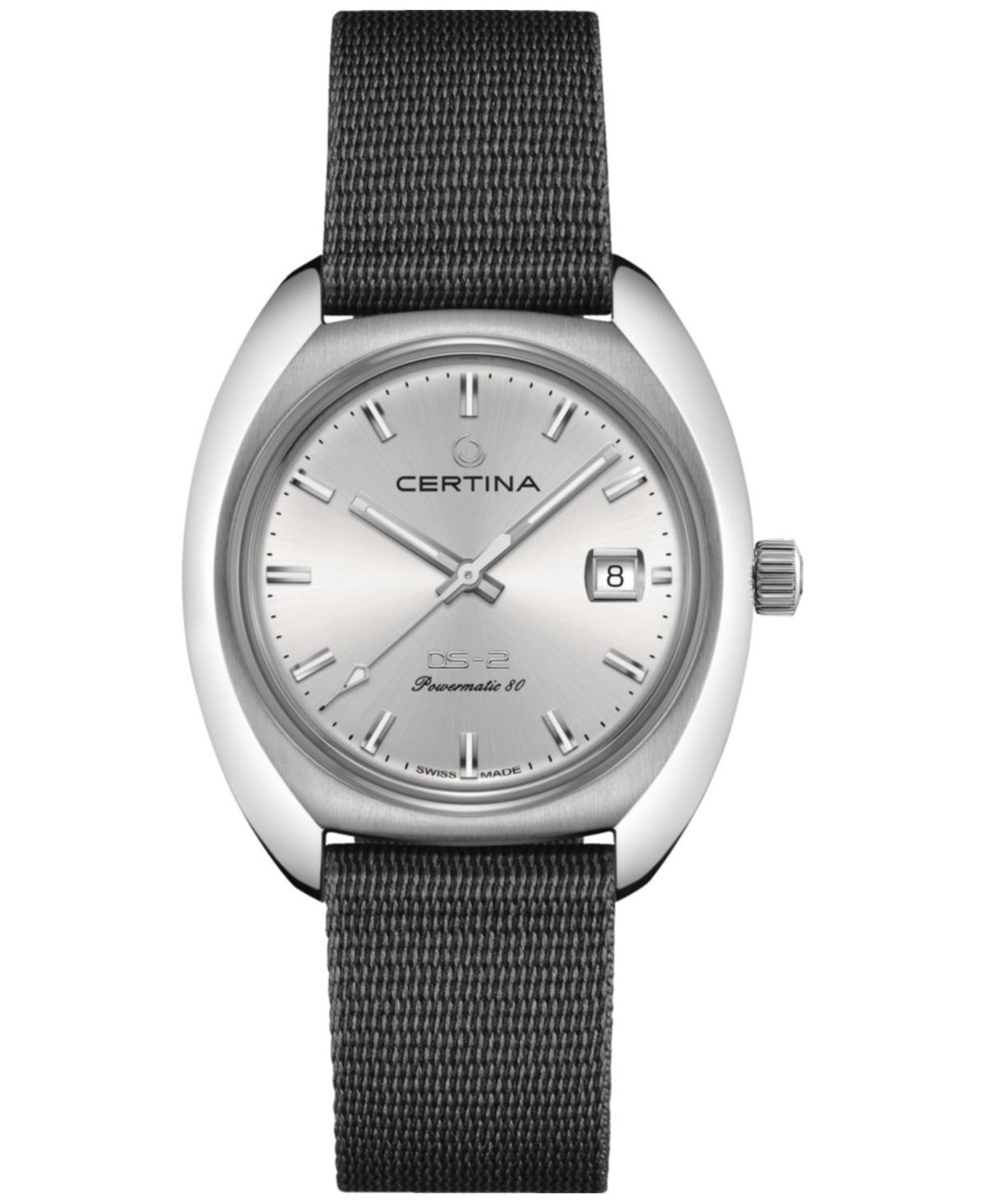 Certina Mens Swiss Automatic Ds-2 Gray Synthetic Strap Watch 40mm Product Image