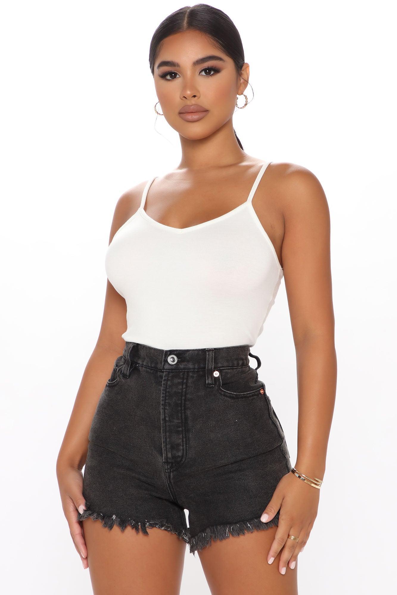 Pinch Me High Waisted Denim Shorts - Black Product Image