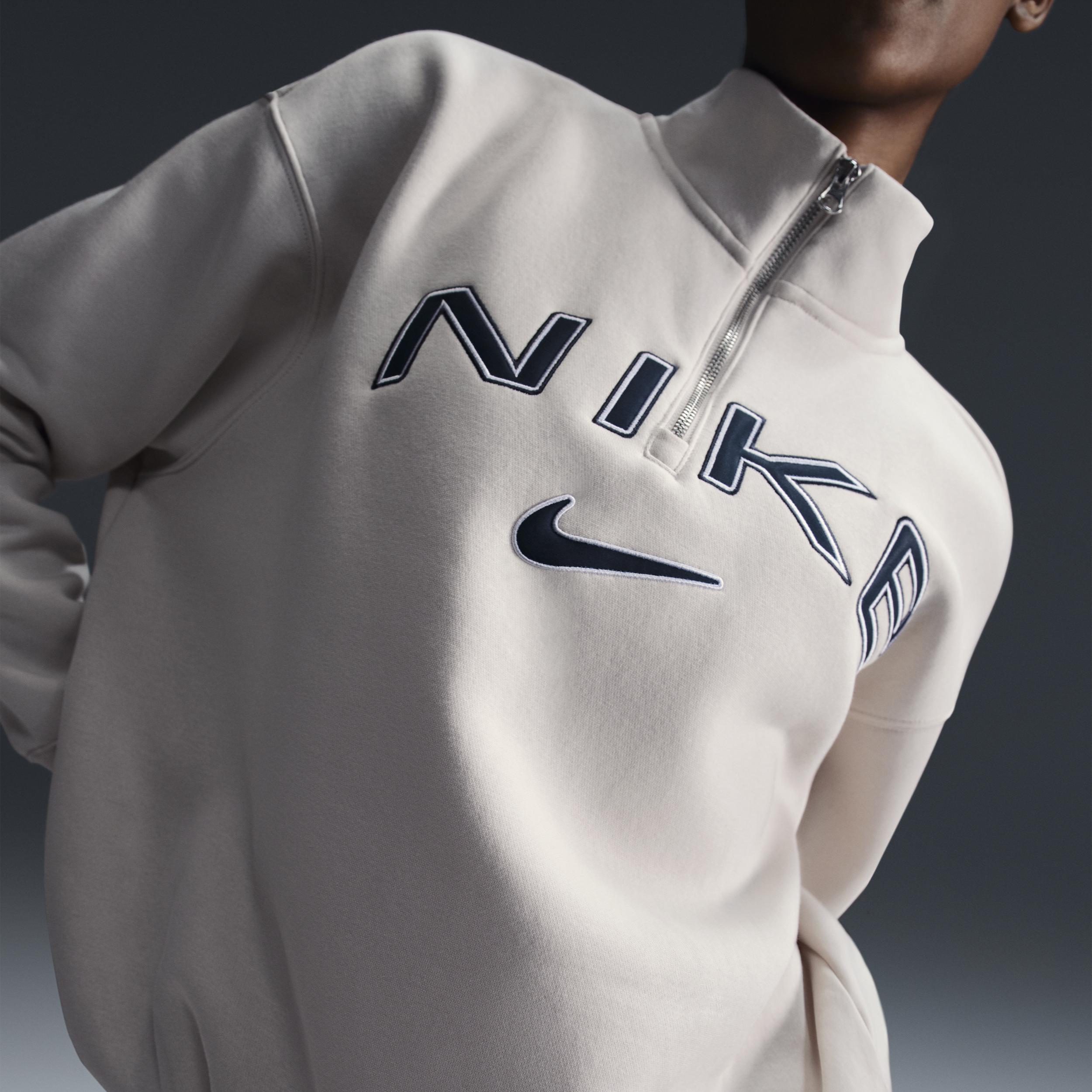 Womens Nike Sportswear Phoenix Fleece Oversized 1/4-Zip Logo Top product image