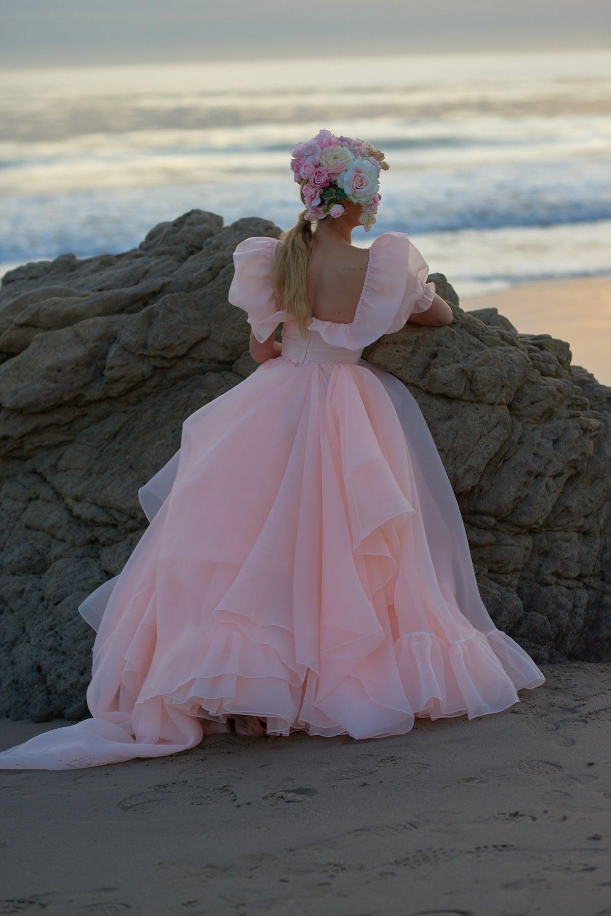 The Peach Fuzz in Bloom Bridal Gown Product Image