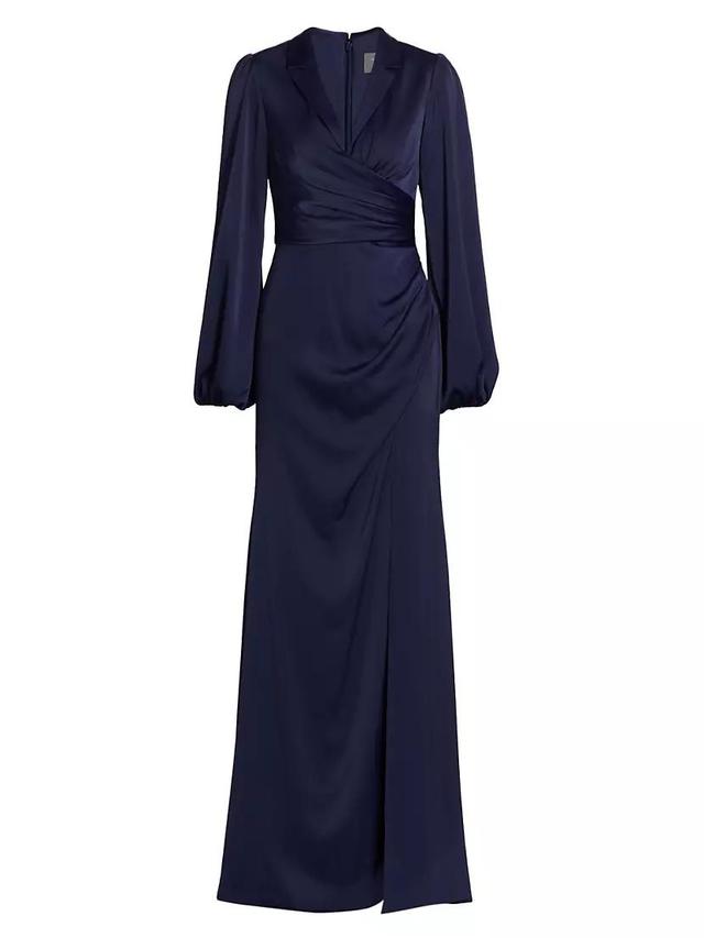 Kali Wrapped Satin Gown Product Image