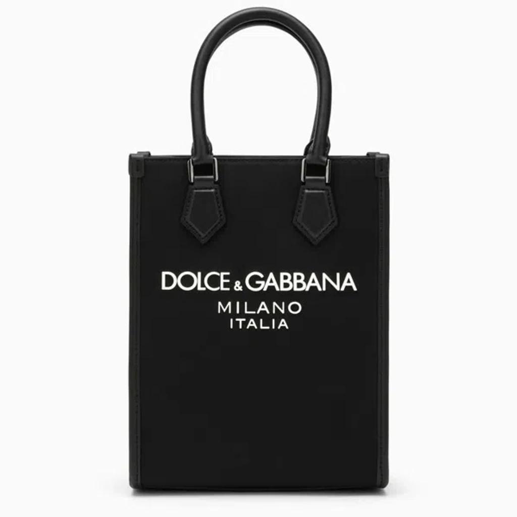 Dolce&gabbana Small Black Nylon Bag With Logo Product Image