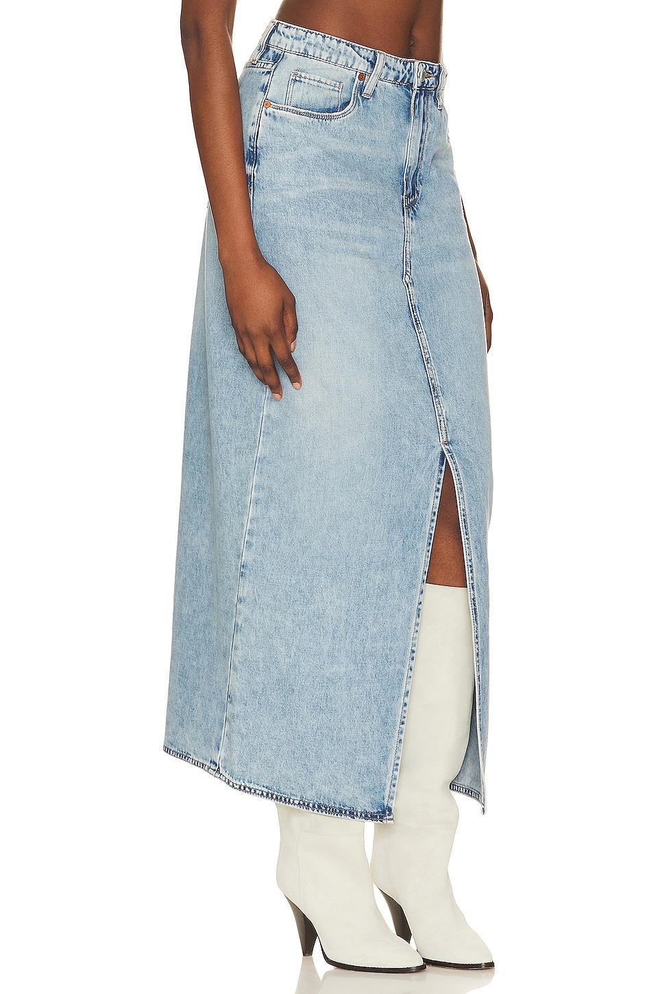 Mid Rise Denim Maxi Skirt BLANKNYC Product Image